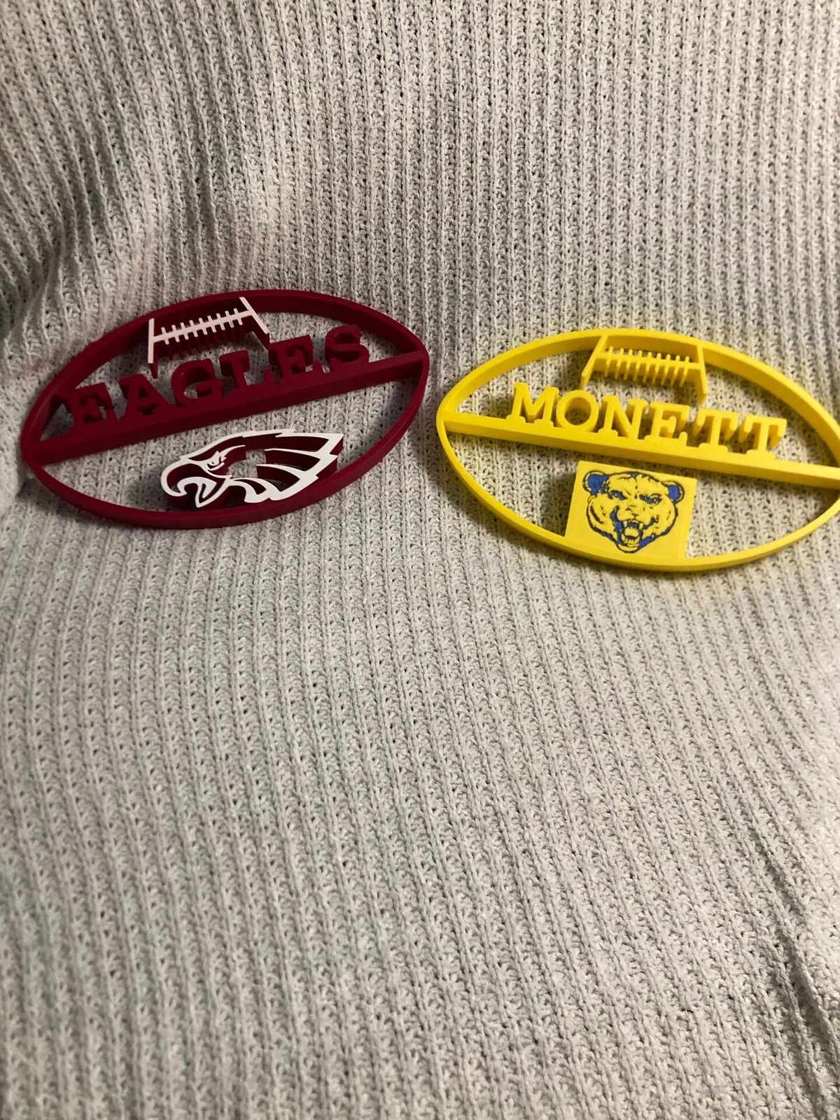Custom Football Team Wall Art 3D print