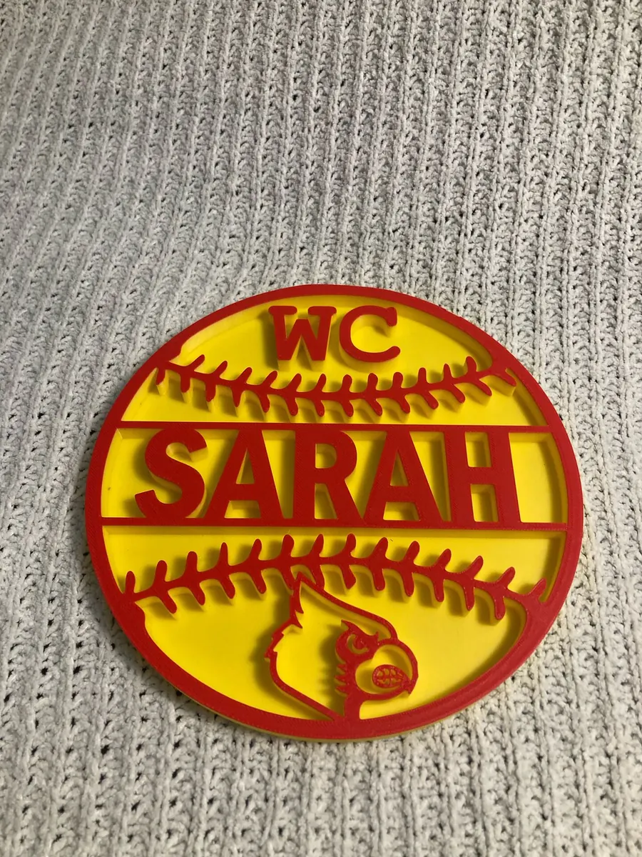 Custom Softball/Baseball Wall Art 3D print