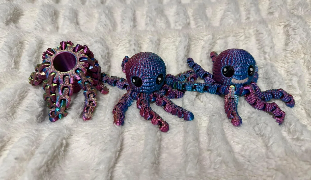 Knitted Flexi Octopus 3D print