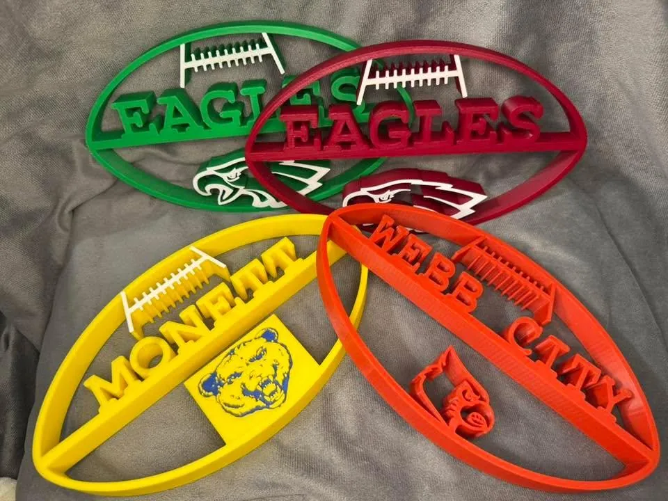Custom Football Team Wall Art view 2